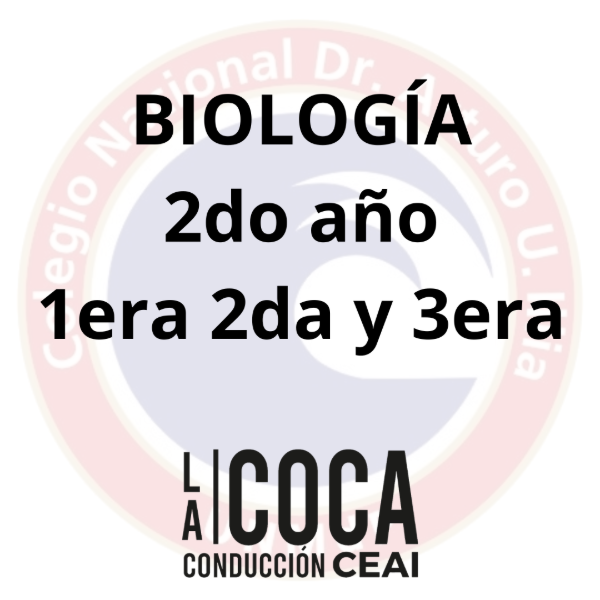 Producto - BIOLOGÍA 2do - 1era 2da y 3era