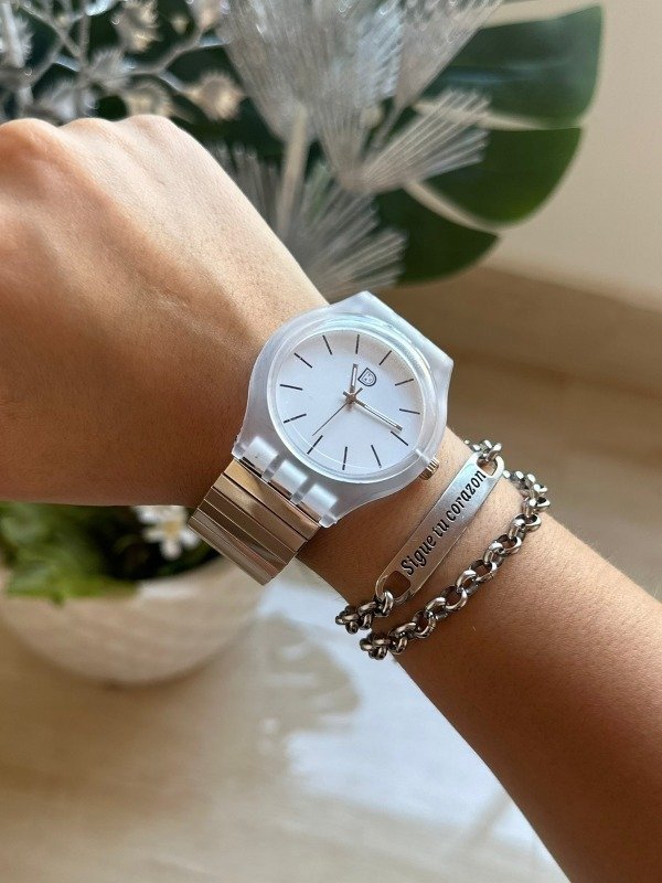 Producto - Reloj Abi plateado