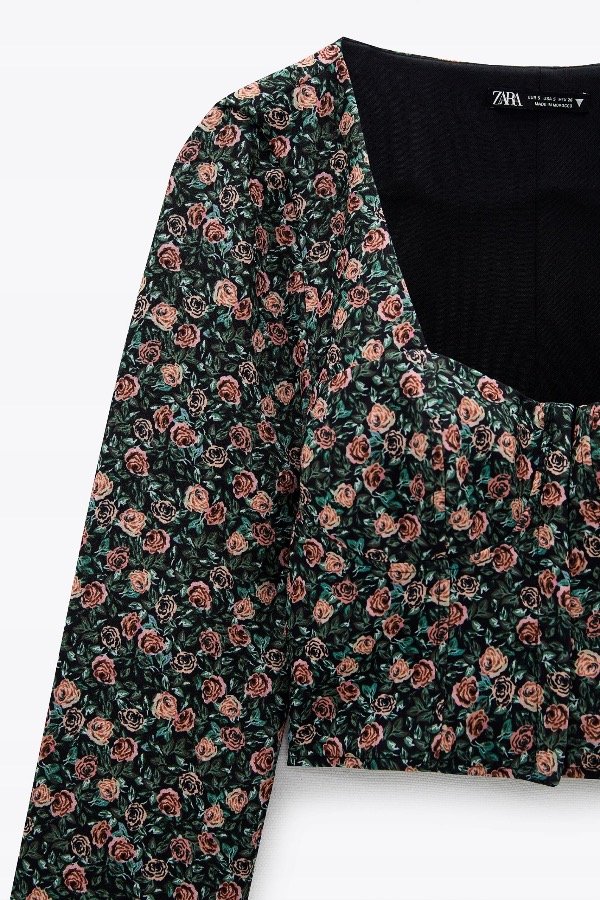 Producto - Top corsét floral Zara TS - 3