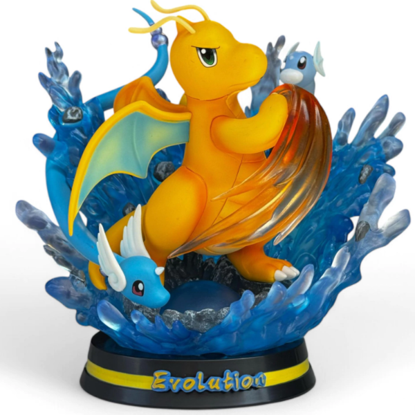 Producto - Pokemon Dragonite Evolution Diorama REPLICA