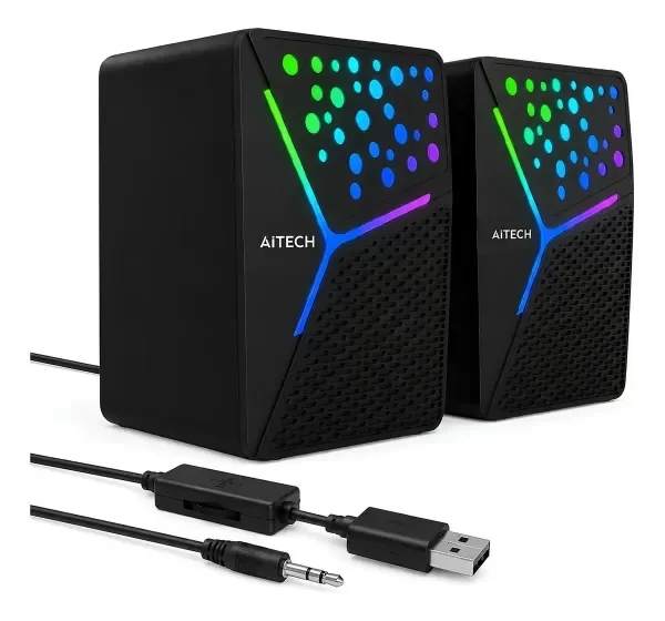 Producto - PARLANTE PC AITECH AI-455 RGB AIPS05055