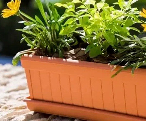 MACETA JARDINERA NOGAL T.A PLASTIC - Distribuidora Casa Verde