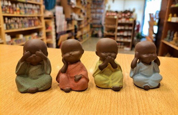 Producto - Monjes Mini 5 cm Color Porcelana x 4