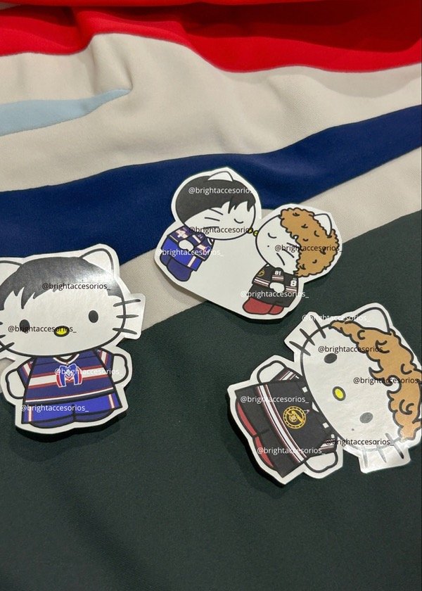 Producto - Stickers Kitty Heated Rivalry (Ilya y Shane)