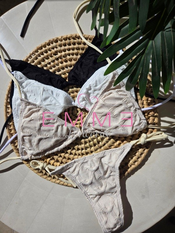 Producto - Bikini ATHENAS tela textura, 3 colores - 16900 EF