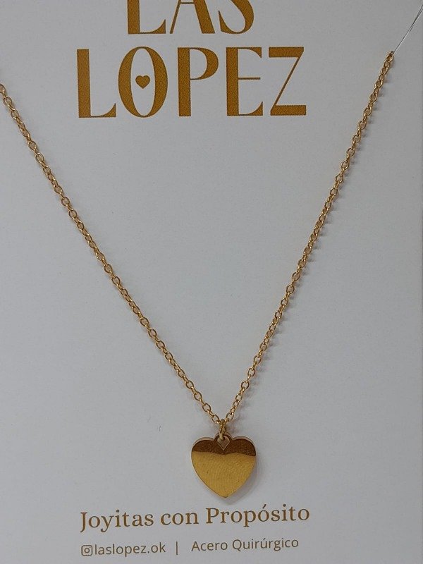 Producto - COLLAR CORAZON LISO