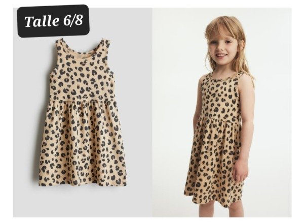 Vestido HyM talle 6/8 print