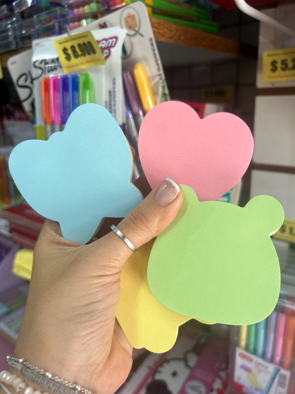 Producto - Taco adhesivo Formas GRANDES PASTEL x 100 hjs WN
