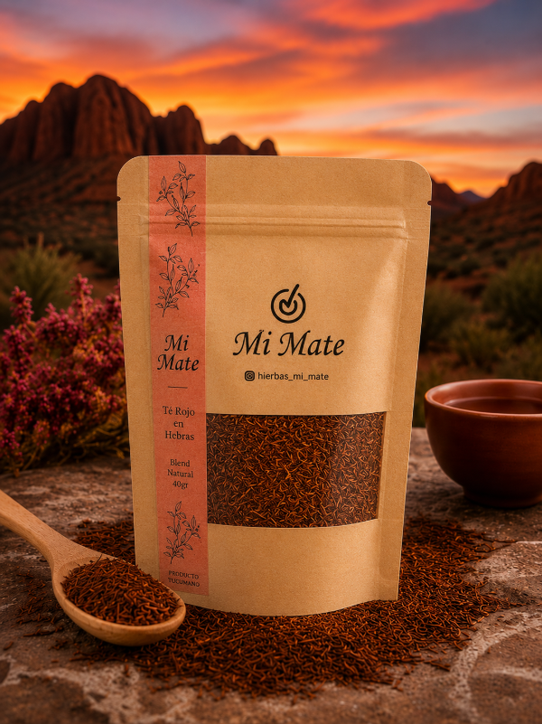 Producto - Té Rojo en Hebras - Doypack x 50 gr