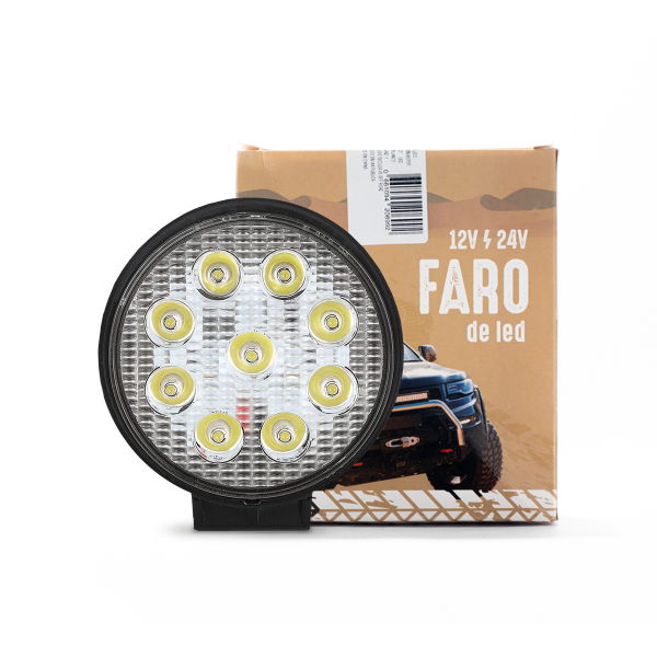 Producto - CIRULAR 27 WATTS (9 LED 3 WATTS) COLOR BLANCO 12V / 24V