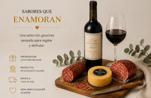 Producto - Caja Gourmet DV Catena Cabernet Malbec con Picada y Cuchillo - 3