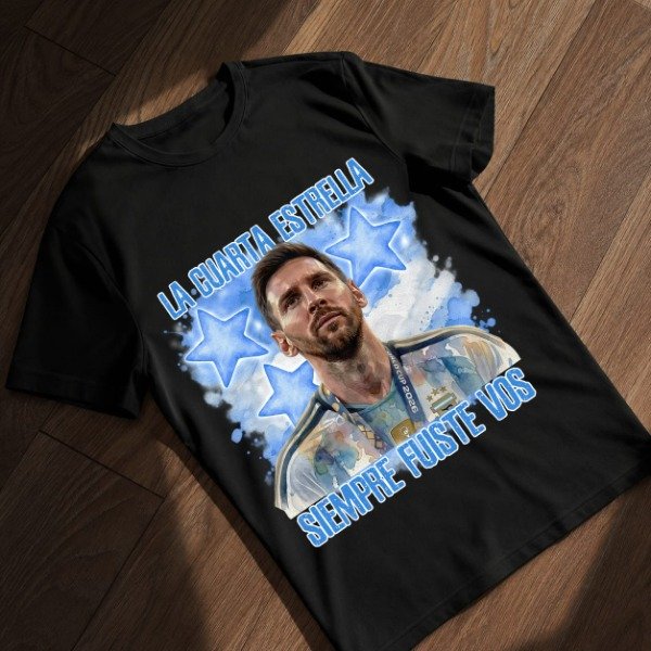 Producto - Remeras / Negro / La cuarta estrella siempre fuiste vos - 0