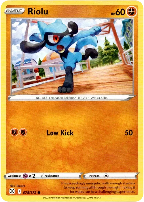 Producto - Riolu - 078/172 - Brilliant Stars