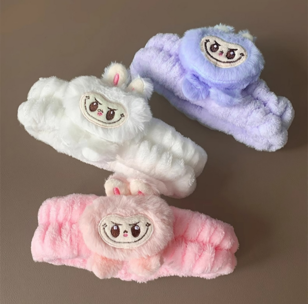 Producto - LW1-0053 VINCHA DE TELA PARA MAQUILLAJE LABUBU SURTIDO