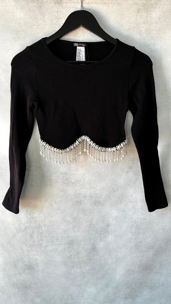 Producto - Top punto perlas Zara M/L - 6