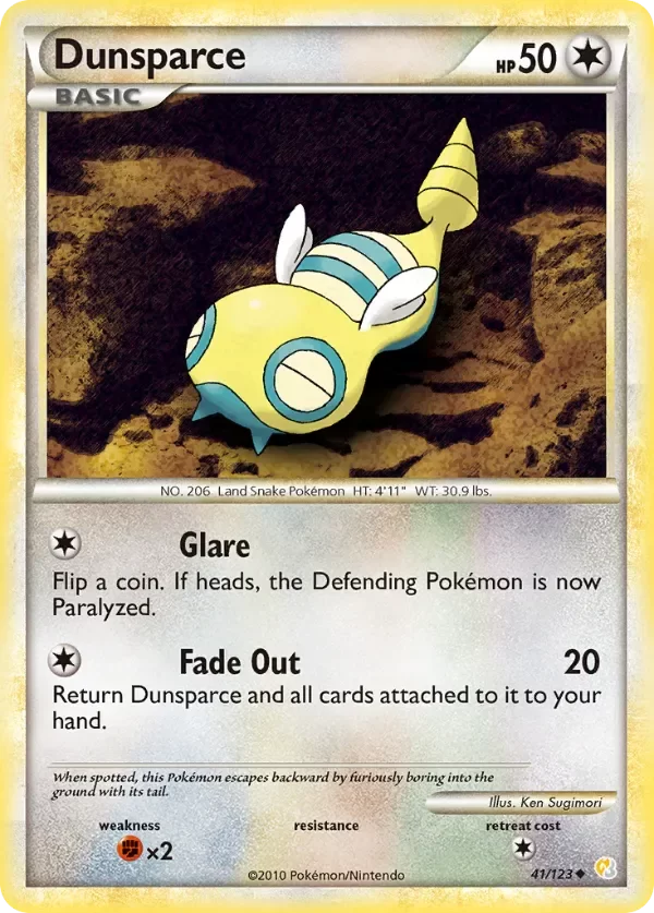 Producto - Dunsparce 41/123 HeartGold and SoulSilver: Base Set