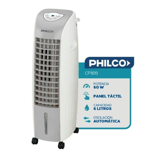Producto - CLIMATIZADOR DE AIRE PHILCO DIGITAL CP1819BP PORTATIL 6 LTS BLANCO
