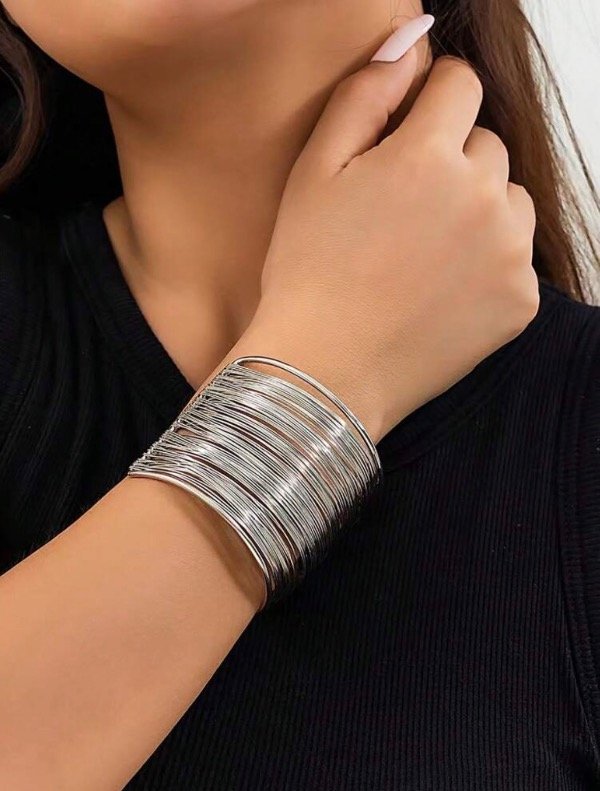 Producto - BRAZALETE CRISTINE PLATEADO - 1