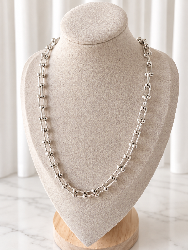 Producto - Collar TIFFANY Plata 925 italiana maciza (45cm largo total) - 0