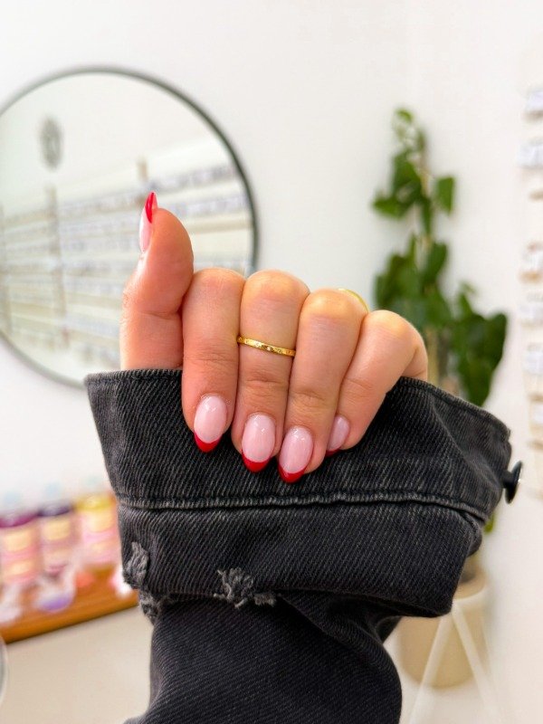 Producto - Anillo bañado en oro mini puntitos cubics regulable