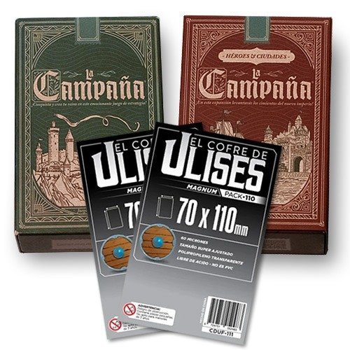 Producto - COMBO LA CAMPAÑA + EXPANSIÓN HÉROES Y CIUDADES + 2 PAQUETES DE 110 FOLIOS