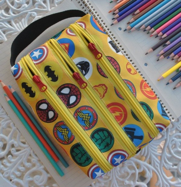 Producto - Cartuchera Triplex Súper Héroes