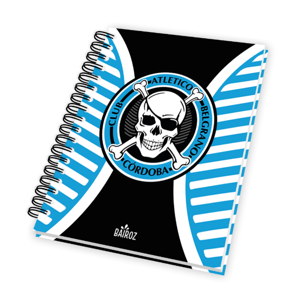 Producto - Cuaderno A4 Tapa Dura 80 Hojas Cuadriculada Belgrano De Cordoba jgo 2