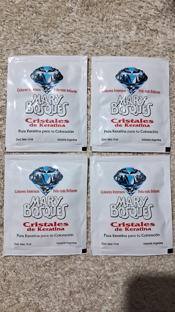 Producto - Mary Bosques Cristales de Keratina fijador y protección del color