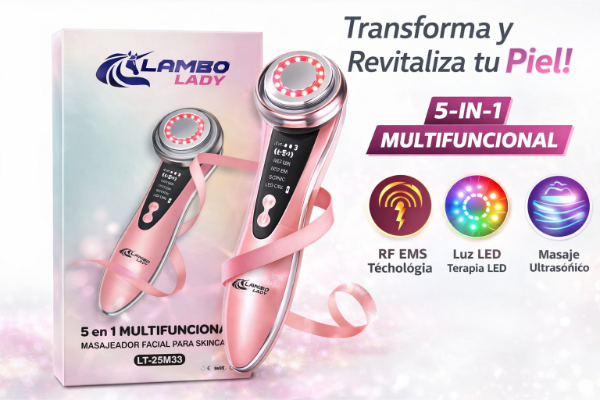 Producto - masajeador facial radioterapia 5 en 1 lambo tech MC679