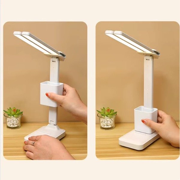 Producto - 0869 Lampara De Mesa Escritorio Luz Led 3 Tonos Ajustable Con Usb - 8