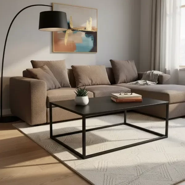 Producto - Mesa Ratona Rectangular 90x50 Metálica