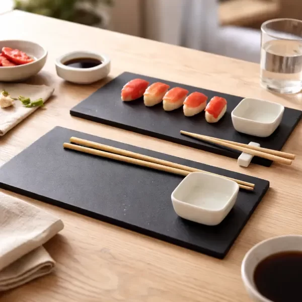 Producto - SET DE SUSHI PARA 2 PERSONAS PLATO DE PIEDRA 8PZ - 0