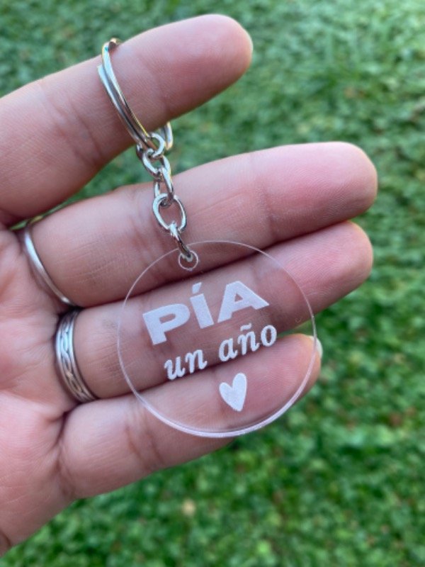 Producto - Llavero personalizado 3,5cm. GRABADO TRADICIONAL