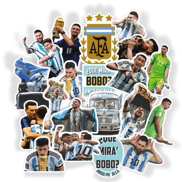Producto - Pack 20 Stickers Vinilo Uv Premium - Campeon