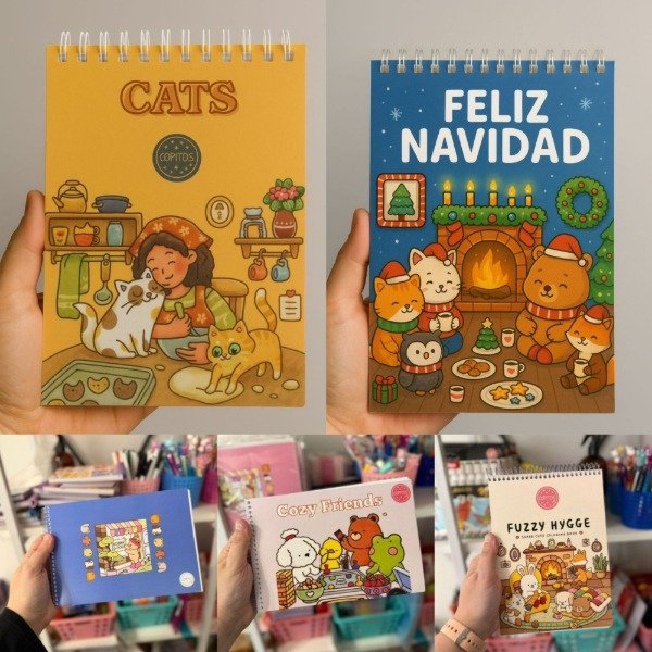 Producto - Kit de 5 libros para pintar + CAJA DE 24 MARCADORES FILGO ALLOY DE REGALO!