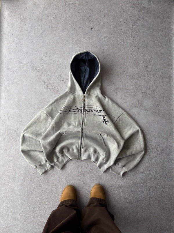 Producto - ZIPP HODDIE BLESSED GRIS