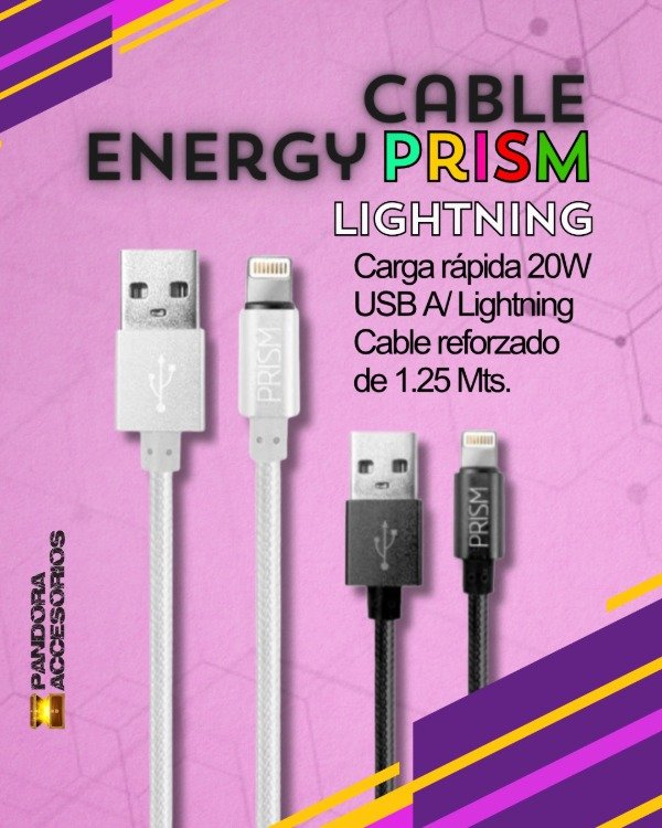 Producto - Cable Energy Prism Lightning 20W Fast Charge - 0