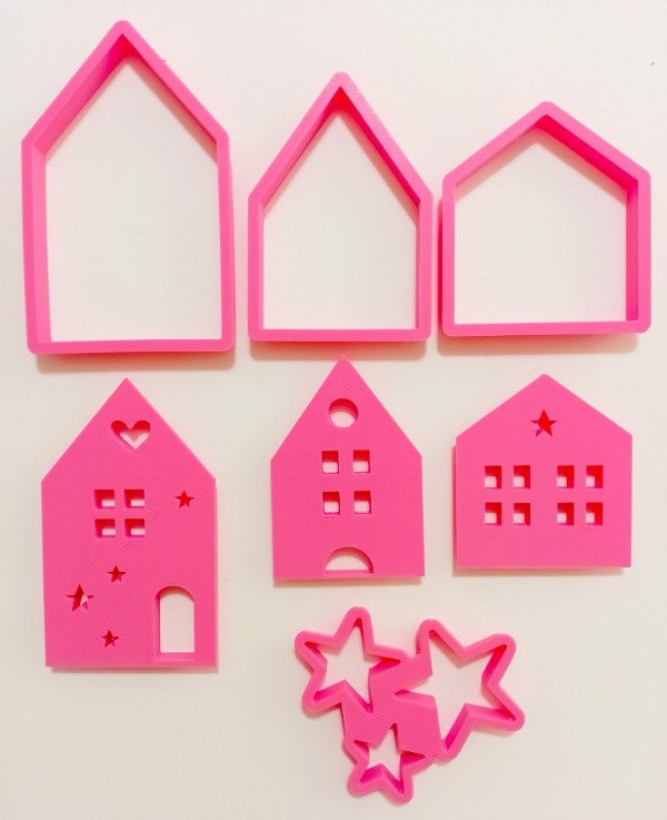 Producto - Kit cortantes casitas navideñas 2