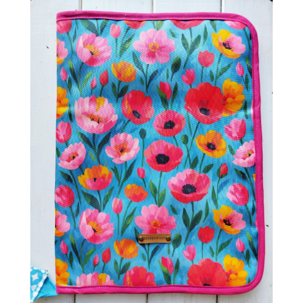 Producto - Organizador A4 con cierre y folios Flores