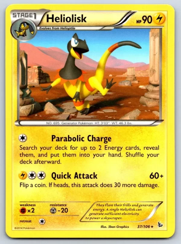Producto - Heliolisk - XY - Flashfire 37/106 Pokemon Card LP