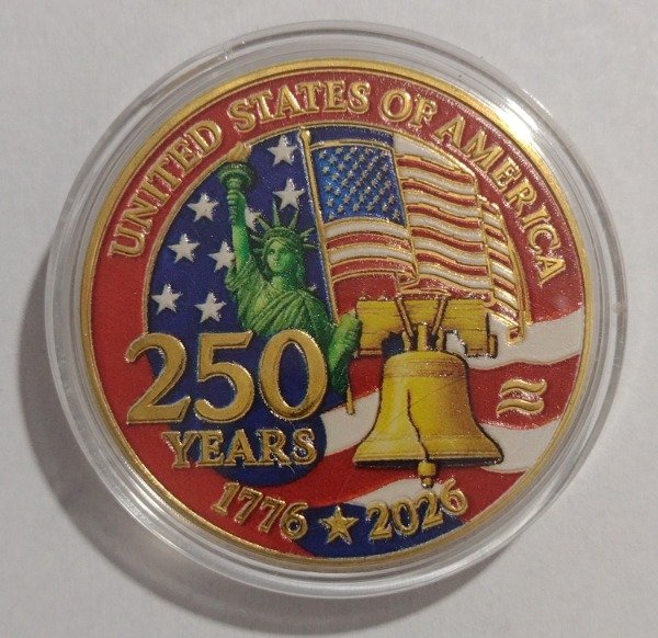 Producto - Estados Unidos medalla 250 años independencia 1776-2026 (40 mm) - 0