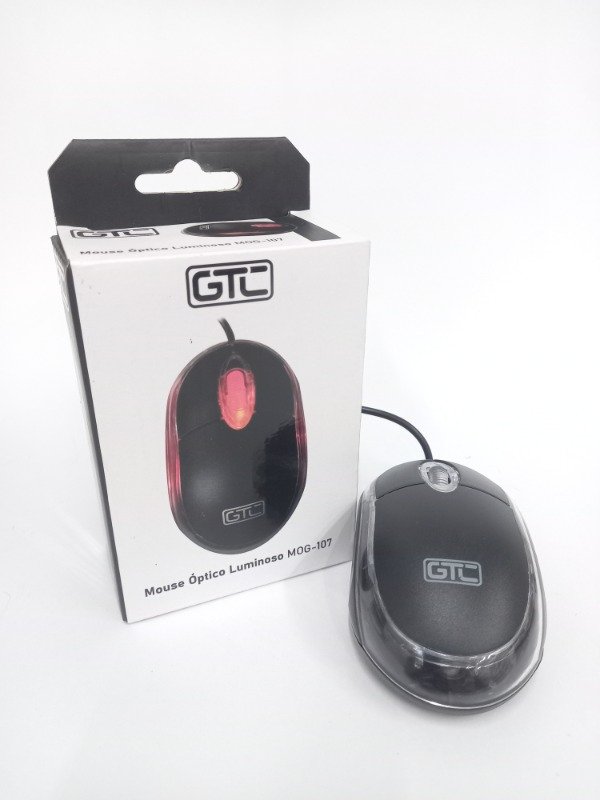 Producto - Mouse Gtc Optico Usb Led Ergonomico Mog-107 Negro