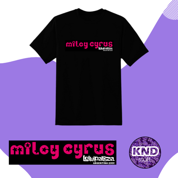 Remera Miley Cyrus lollapalooza