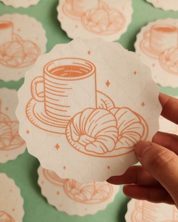 Producto - SUNCATCHER CAFÉ CON MEDIALUNAS