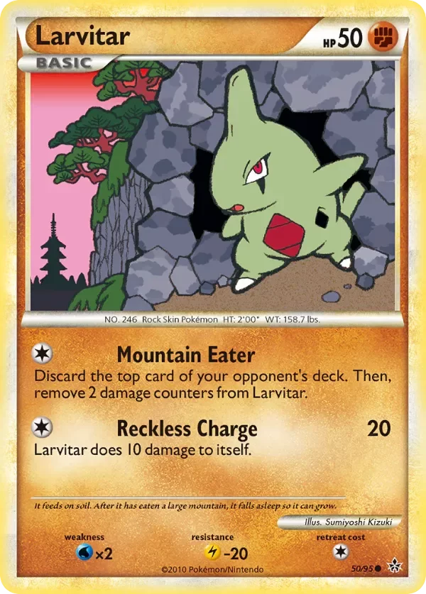 Producto - Larvitar 50/95 HeartGold and SoulSilver: Unleashed