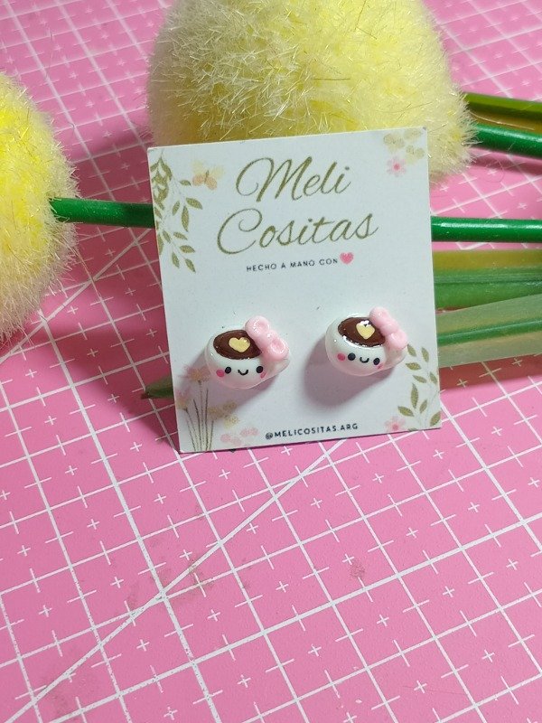 Producto - Aritos Tacitas de Café Kawaii