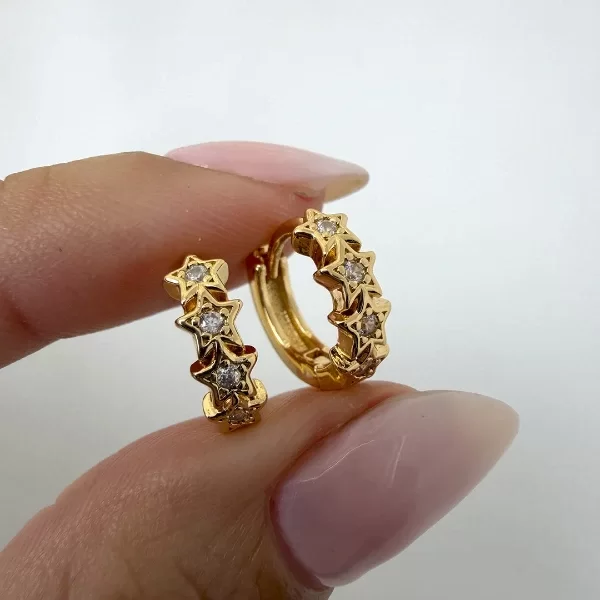 Producto - Argollas Dorado Layle