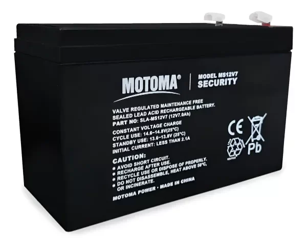 Producto - BATERÍA 12 VOLT MOTOMA 7 AMPER HORA PARA ALARMAS