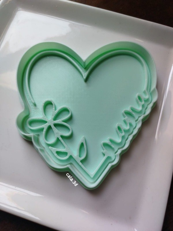 Producto - Cortante Y Sello Corazón Mamá