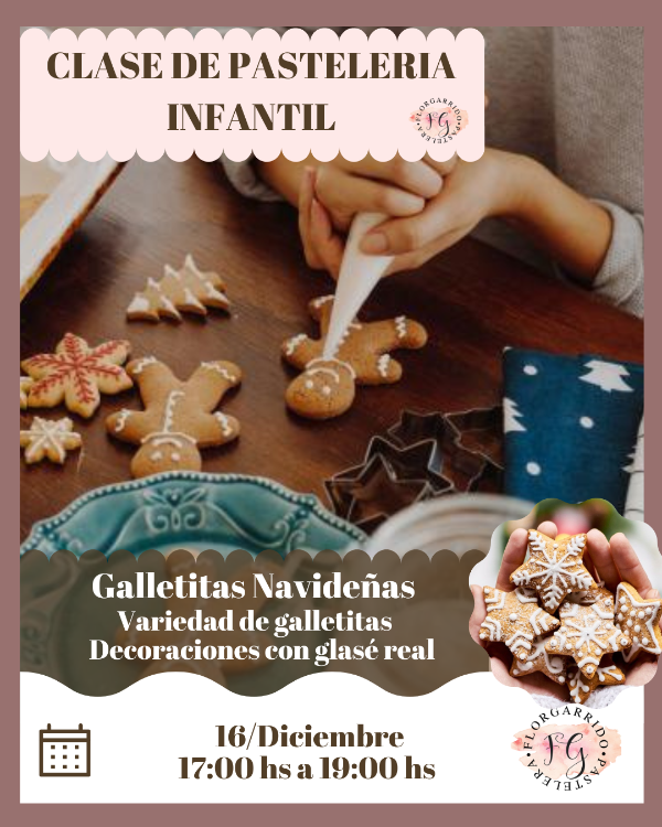 Producto - Clase Presencial Infantil Galletitas Navideñas 16 dic